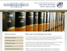 Tablet Screenshot of featherstonlaw.com